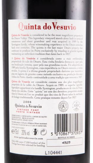 2008 Quinta do Vesuvio Vintage Porto