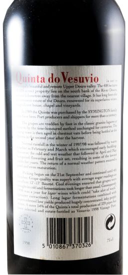 1998 Quinta do Vesuvio Vintage Porto