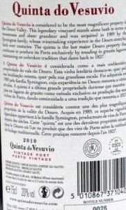 2010 Quinta do Vesuvio Vintage Porto