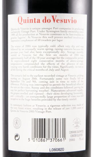 2005 Quinta do Vesuvio Vintage Porto
