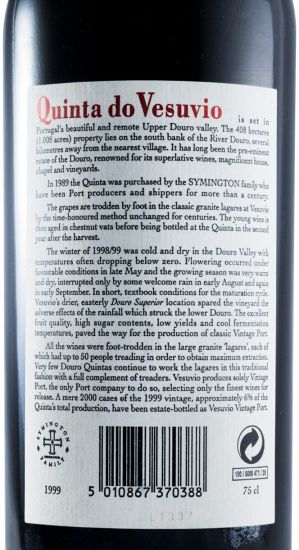 1999 Quinta do Vezuvio Vintage Port