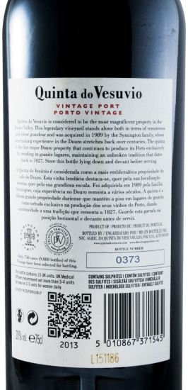 2013 Quinta do Vesuvio Vintage Porto