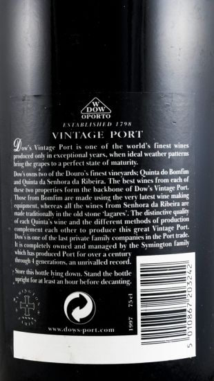 1997 Dow's Vintage Porto