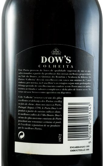 1972 Dow's Colheita Porto