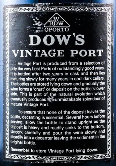 1991 Dow's Vintage Porto