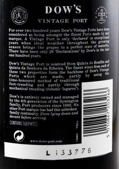 1980 Dow's Vintage Porto