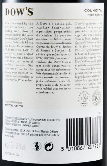 1974 Dow's Colheita Port
