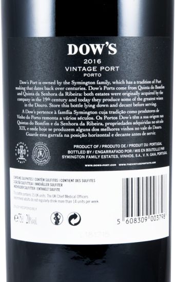 2016 Dow's Vintage Port