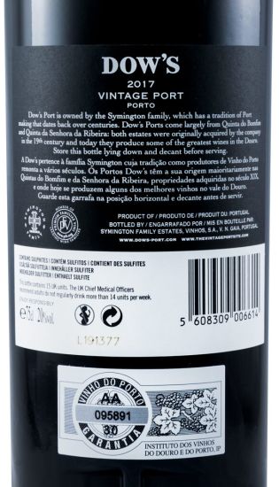 2017 Dow's Vintage Porto
