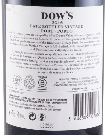 2016 Dow's LBV Port