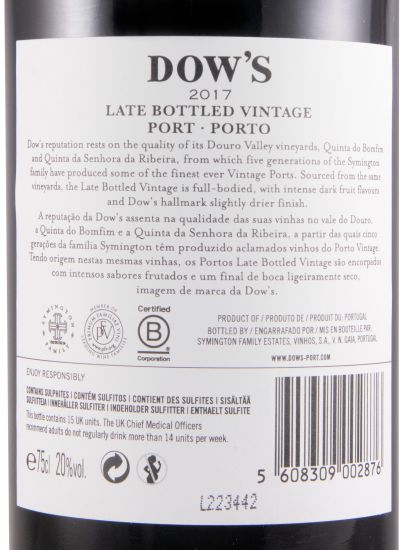2017 Dow's LBV Port