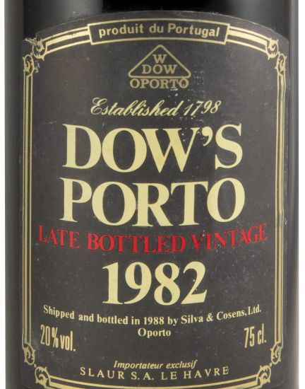 1982 Dow's LBV Porto (engarrafado em 1988)