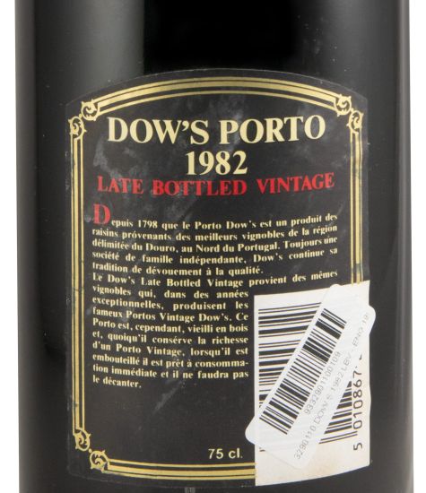 1982 Dow's LBV Porto (engarrafado em 1988)