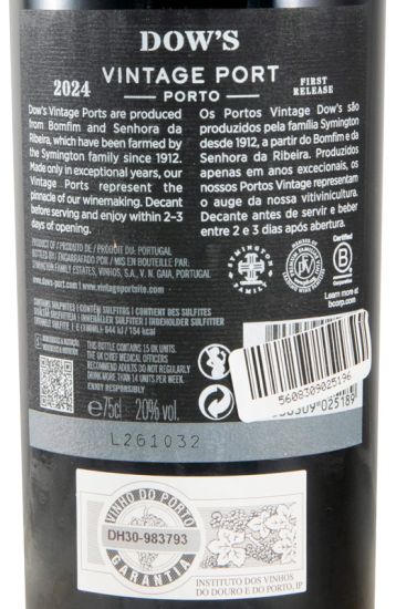 2024 Dow's Vintage Porto