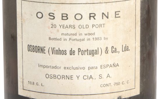 Osborne 20 years Port (bottled in 1983)