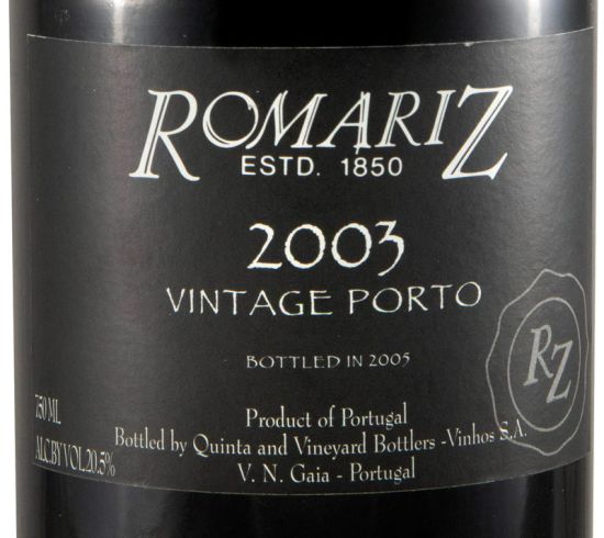 2003 Romariz Vintage Porto