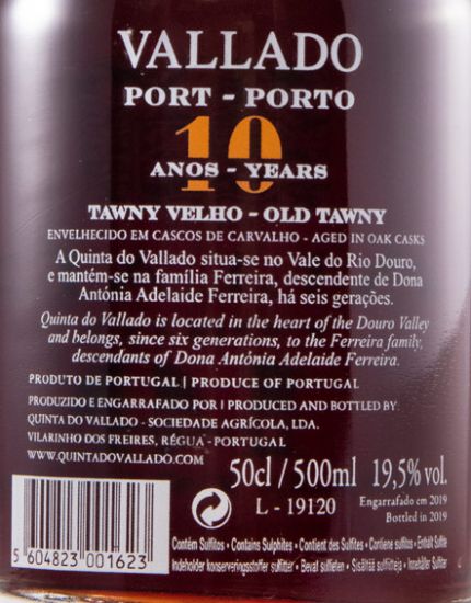 Vallado 10 anos Porto 50cl