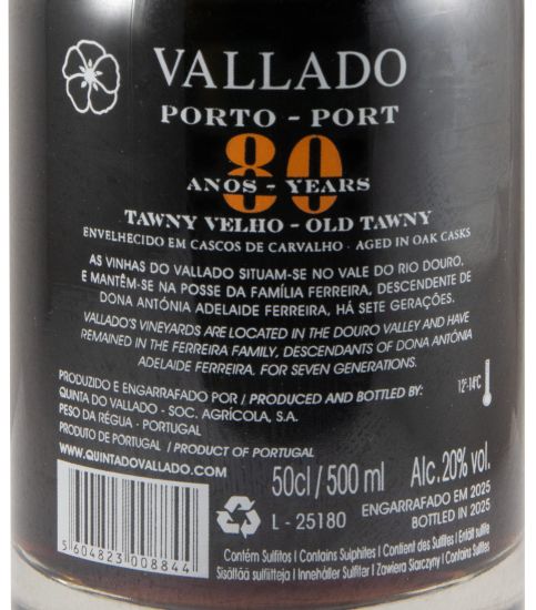 Vallado 80 anos Porto 50cl