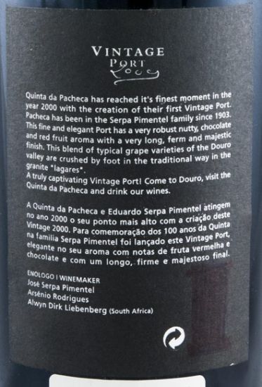 2000 Pacheca Vintage Porto