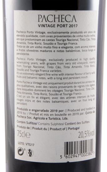2017 Pacheca Vintage Porto