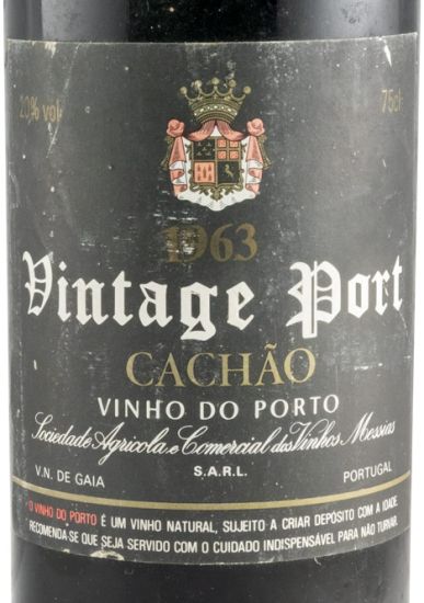 1963 Messias Quinta do Cachão Vintage Porto