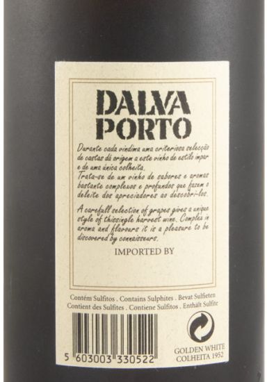 1952 Dalva Golden White Colheita Porto