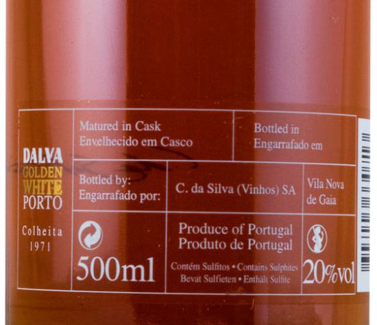 1971 Dalva Colheita Golden White Porto 50cl