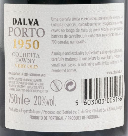 1950 Dalva Colheita Porto