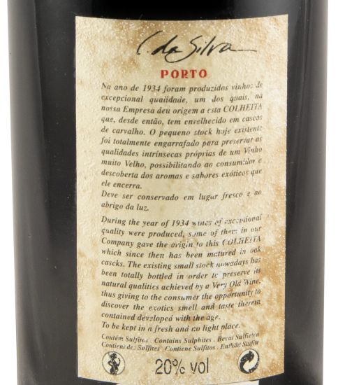 1934 Dalva Colheita Porto (rótulo antigo)