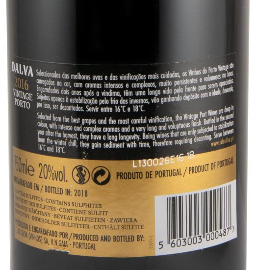 2016 Dalva Vintage Porto
