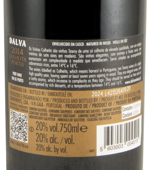 2014 Dalva Colheita Porto