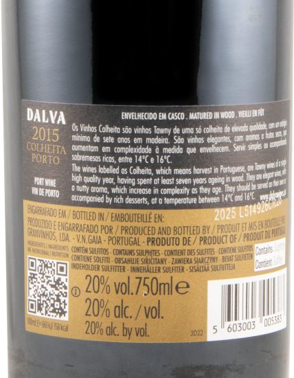 2015 Dalva Colheita Port