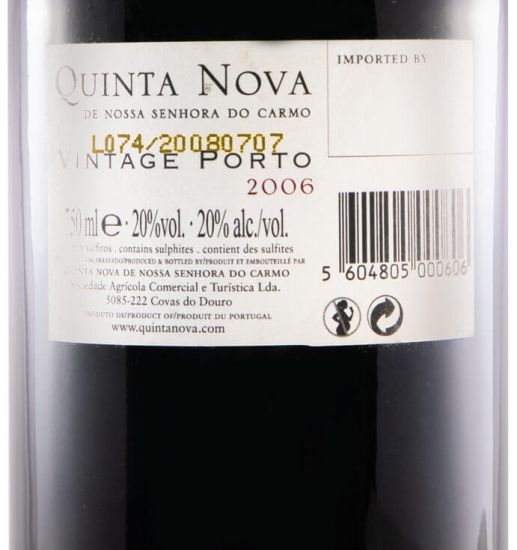 2006 Quinta Nova Vintage Porto