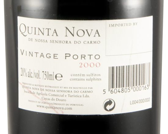 2000 Quinta Nova de Nossa Senhora do Carmo Vintage Port