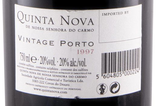 1997 Quinta Nova Vintage Porto
