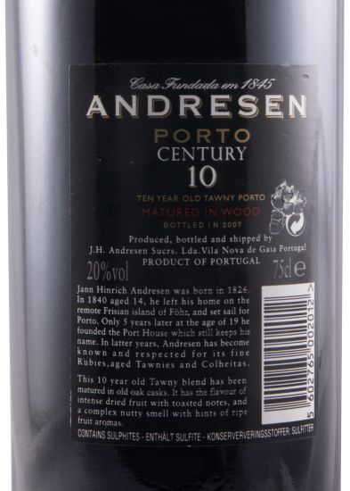 Andresen 10 years Port (former bottle)