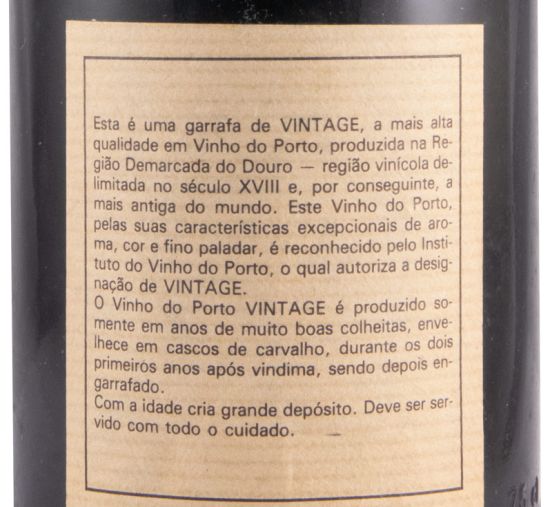1982 Poças Junior Porto Seguro Vintage Porto