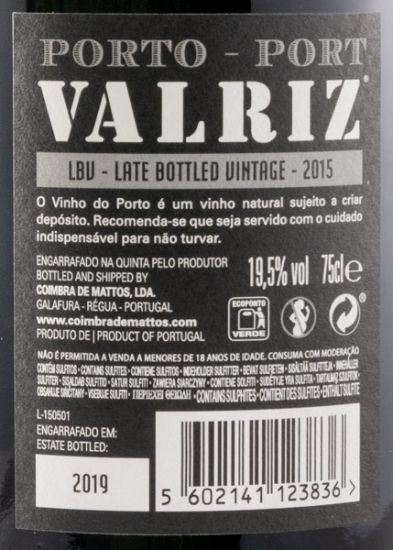 2015 Valriz LBV Porto