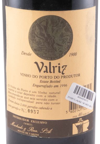 Valriz +40 anos Porto (engarrafado em 1996)