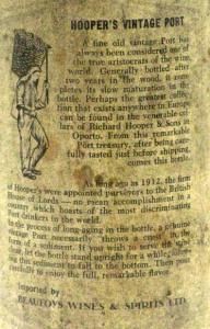 1929 Hooper's Vintage Porto