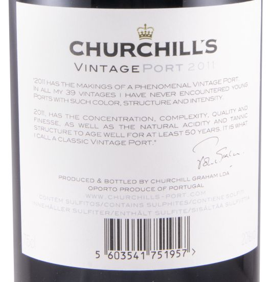 2011 Churchill's Vintage Port