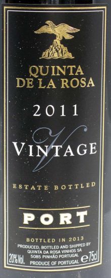 2011 Quinta de La Rosa Vintage porto