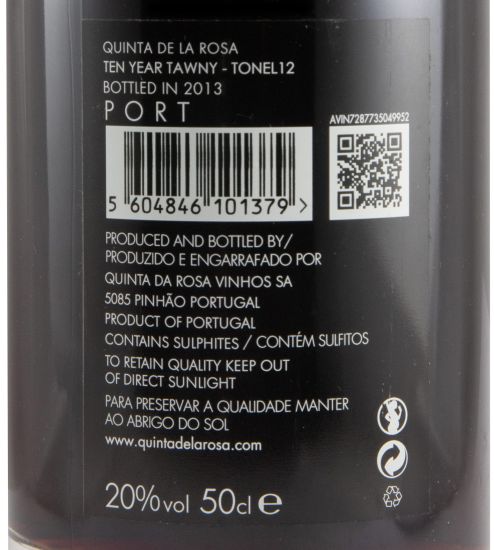 Quinta de La Rosa Tonel 12 10 anos Porto 50cl