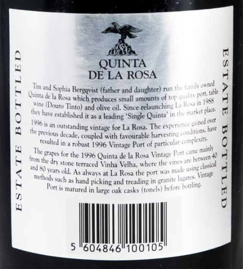 1996 Quinta de La Rosa Vintage Port