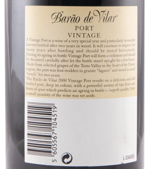 2000 Barão de Vilar Vintage Port