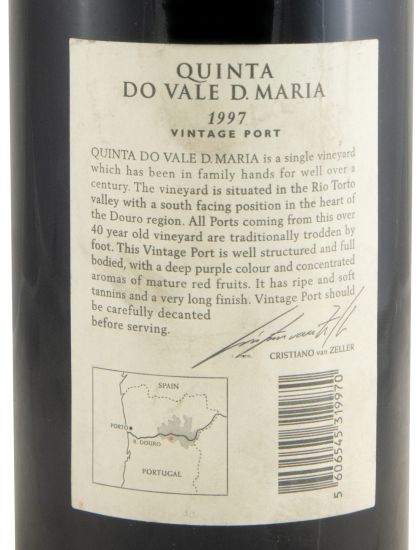 1997 Quinta Vale D. Maria Vintage Porto