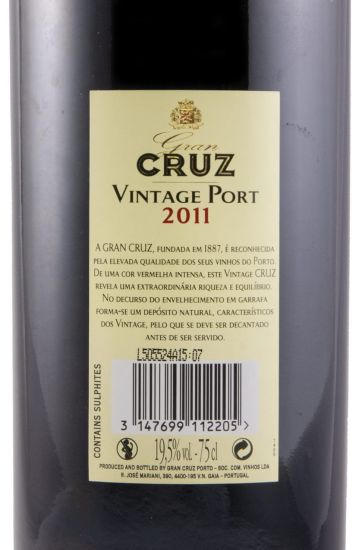 2011 Gran Cruz Vintage Porto