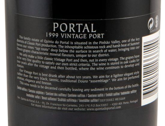 1999 Quinta do Portal Vintage Port