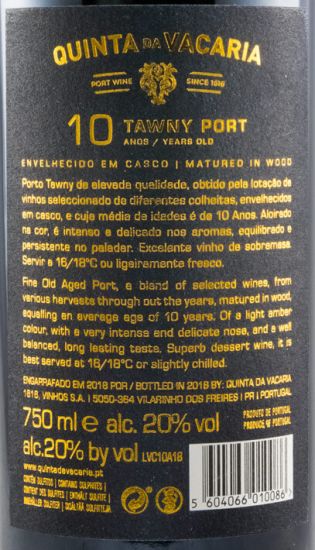 Quinta da Vacaria 10 years Port