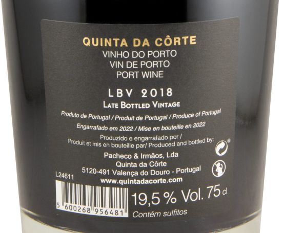 2018 Quinta da Côrte LBV Porto